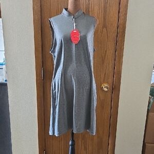 Greg Norman Collection Sleeveless Charcoal Dress